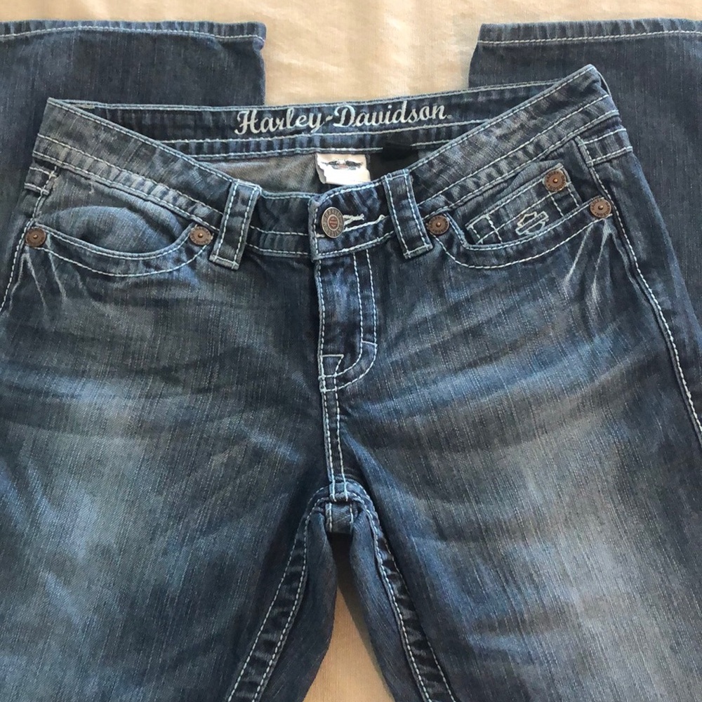 Hot Harley Davidson size 8 tall jeans